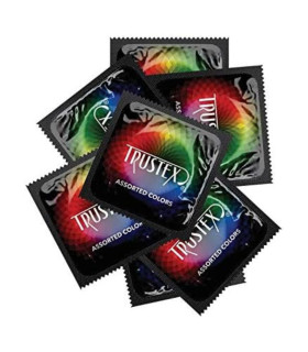 Презерватив Trustex Assorted Colors Lubricated cо смазкой, 1 шт - No Taboo