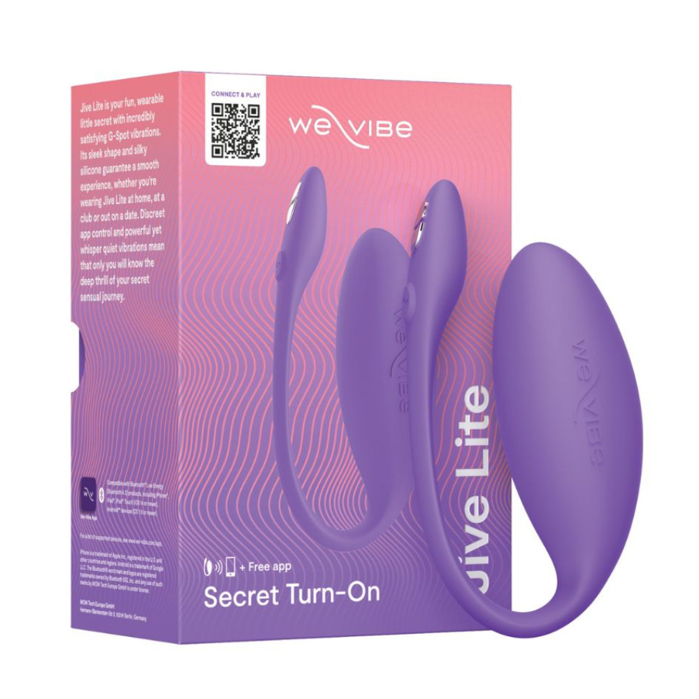 Вибратор яйцо We-Vibe Jive Lite Purple с функцией управления со смартфона, фиолетовое (333700), zoom