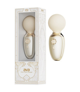 Вибратор микрофон с подогревом ZALO Ava Ivory White из жидкого силикона, белый, 8.9 х 5.2 см - No Taboo