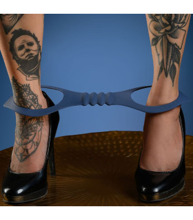 Поножи силиконовые Taboom Silicone Supreme Ankle Cuffs без застежек, синие, 32 x 10.5 см - No Taboo