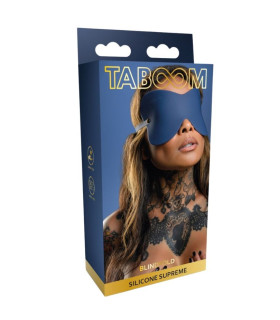 Маска на глаза Taboom Silicone Supreme, силиконовая, синяя - No Taboo