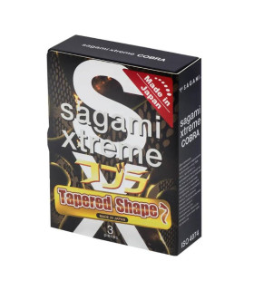 Презервативы латексные Sagami Xtreme Cobra, 3 шт - No Taboo