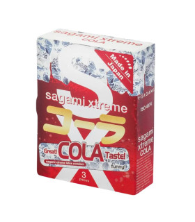 Презервативы латексные Sagami Xtreme Cola, 3 шт - No Taboo