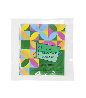 Салфетка для кунилингуса латексная Spearmint Satin Latex Dams для орального секса, 15 см x 25 см, 1 шт - No Taboo