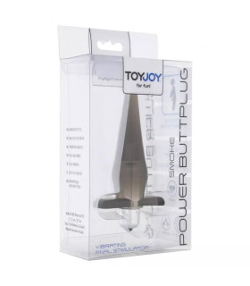 Анальний плаг з вібрацією, сірий,9, 5х3, 5 см - No Taboo