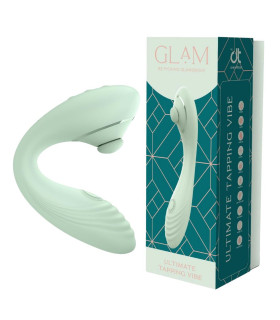 Вібратор з постукуванням Dreamtoys Glam Ultimate Tapping Vibe гнучкий універсальний, м'ятний, 23 х 5.6 х 3.9 см - No Taboo