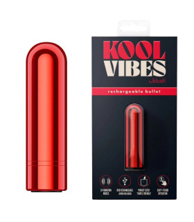 Віброкуля перезарядна Blush Kool Vibes червона, 6.3 х 1.8 см - No Taboo