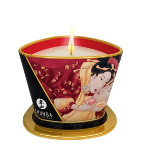Массажная свеча Shunga, 170 мл, Sparkling Strawberry Wine с ароматом клубничного вина - No Taboo