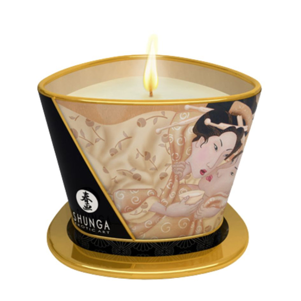 Свеча массажная Shunga Massage Candle Vanill соєвая, 170 мл (3717), zoom