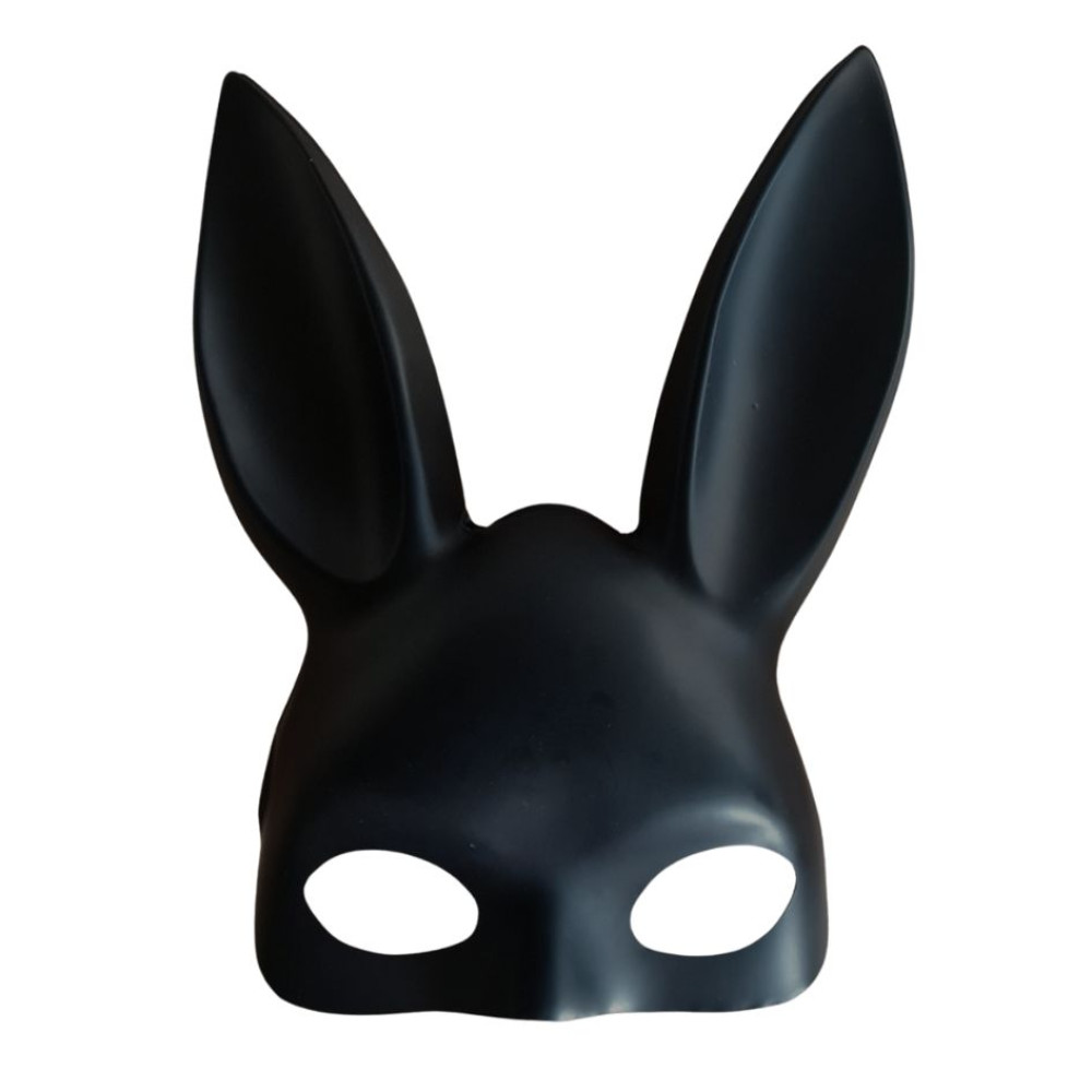Маска зайчика Play With Me матовая, чёрная (335655), zoom