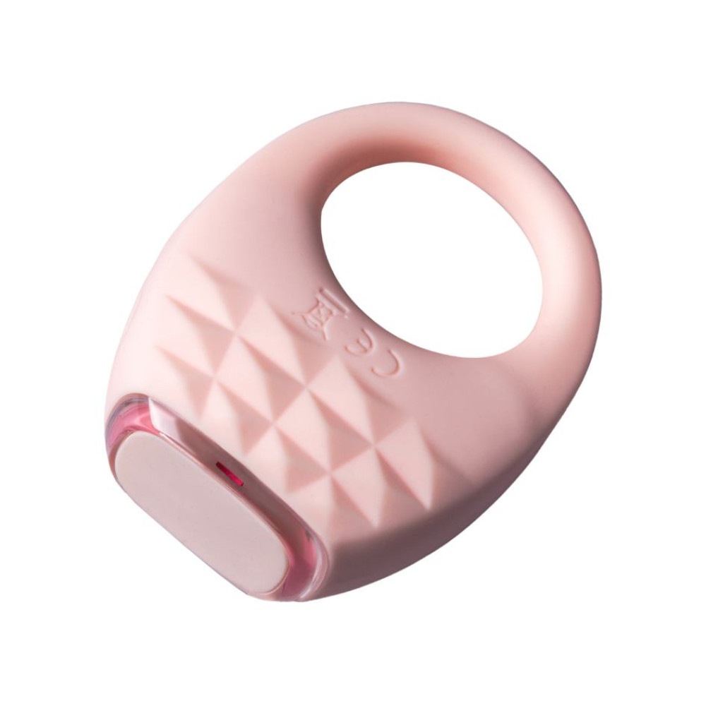 Эрекционное виброкольцо Every Night Toys Luxury Diamond с подсветкой, розовое, 5.3 х 5.3 см (334390), zoom