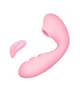 Вібратор кролик з вакуумом BeYourLover Tara X з пультом, рожевий, 13 см х 3.5 см - No Taboo