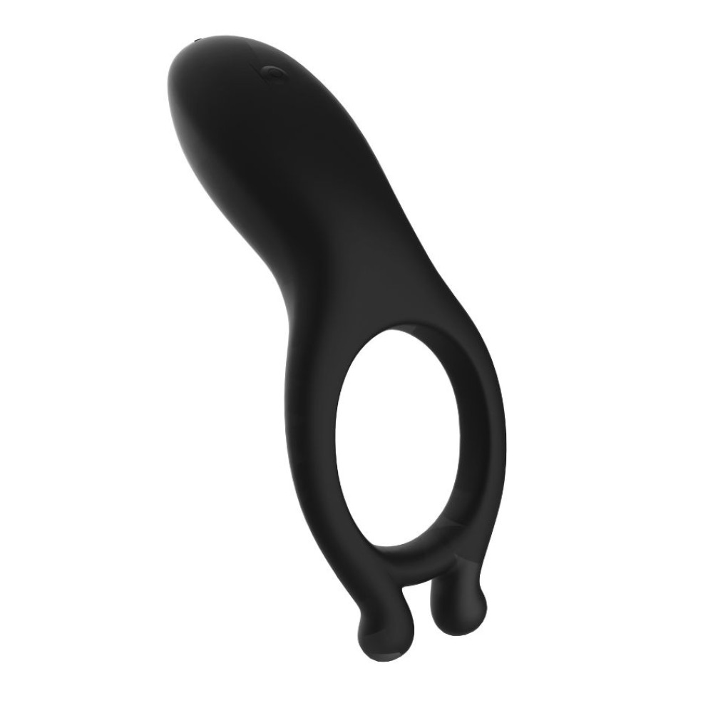 Ерекційне кільце з вібростімуляцією Every Night Toys чорне, 10.2 х 2.8 х 3 см (334387), zoom