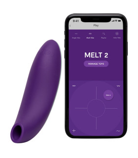 Вакуумный стимулятор We-Vibe Melt 2 для пар, фиолетовый - No Taboo