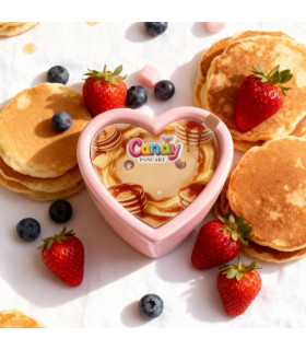 Масажна свічка з ароматом панкейка, 70 мл, Candy Pancake у формі серця - No Taboo