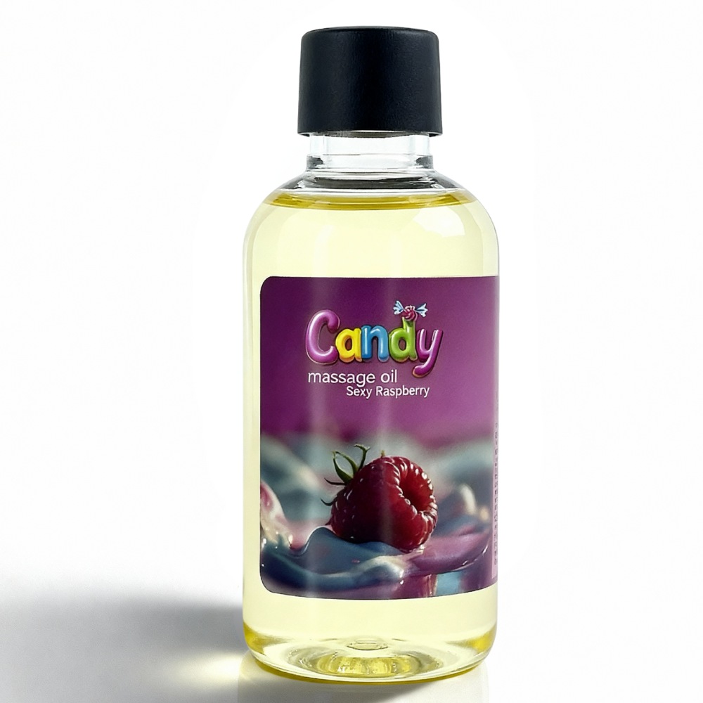Масажна олія Candy Massage Oil Sexy Raspberry з ароматом малини, 50 мл (336409), zoom