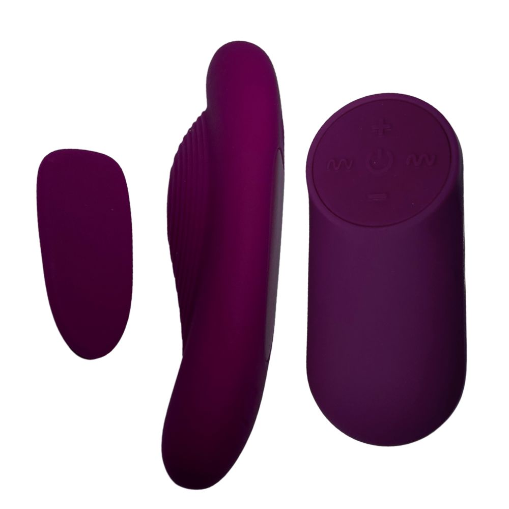 Вибратор в трусики Passion Play с пультом, фиолетовый, 9 х 2.5 см (341323), zoom