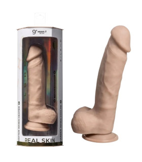 Фалоимитатор термореактиный Silexd Real Skin жидкий силикон, беж, 22.9 х 5 см - No Taboo