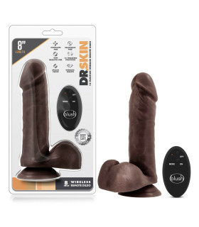 Вибратор реалистичный с беспроводным пультом от Blush, коричневый - No Taboo