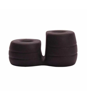 Ерекційні кільця для члена та мошонки PornHub чорні, 7.5 см х 3.5 см х 2.5 см - No Taboo