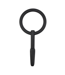 Уретральный катетер короткий, с кольцом, силикон - No Taboo