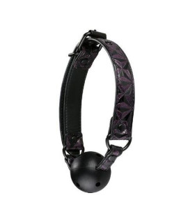 Кляп з кулькою на регульованому ремінці, чорний - No Taboo
