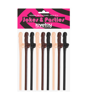 Трубочки с пенисами 9 шт. (прикол) - No Taboo