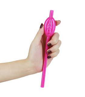 Трубочки с вагиной, разноцветные, 9 шт. (прикол) - No Taboo