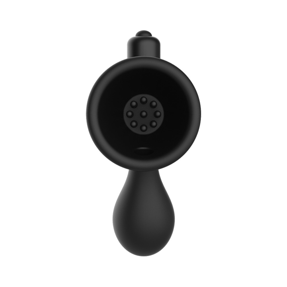 Вакуумні вібростимулятори на соски, силіконові, чорні (39868), zoom