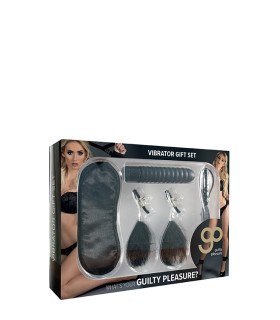 Набор для БДСМ игр, Guilty Pleasure, 4 предмета, черный - No Taboo
