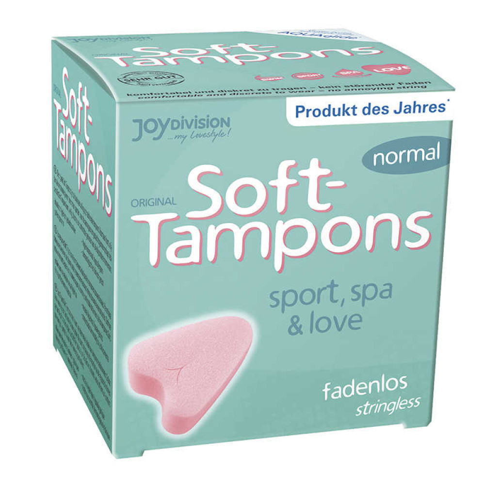 Тампоны мягкие 3шт normal, розовые (39914), zoom