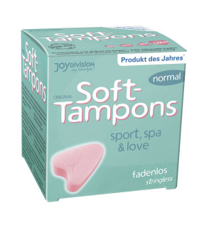 Тампоны мягкие 3шт normal, розовые - No Taboo