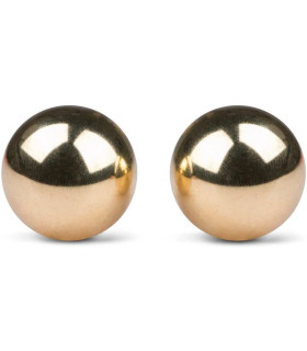 Вагінальні кульки металеві, золотисті, 2.2 см - No Taboo