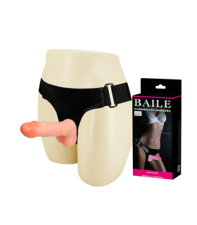 Страпон жіночий реалістичний на трусиках, тілесного кольору 15 см - No Taboo