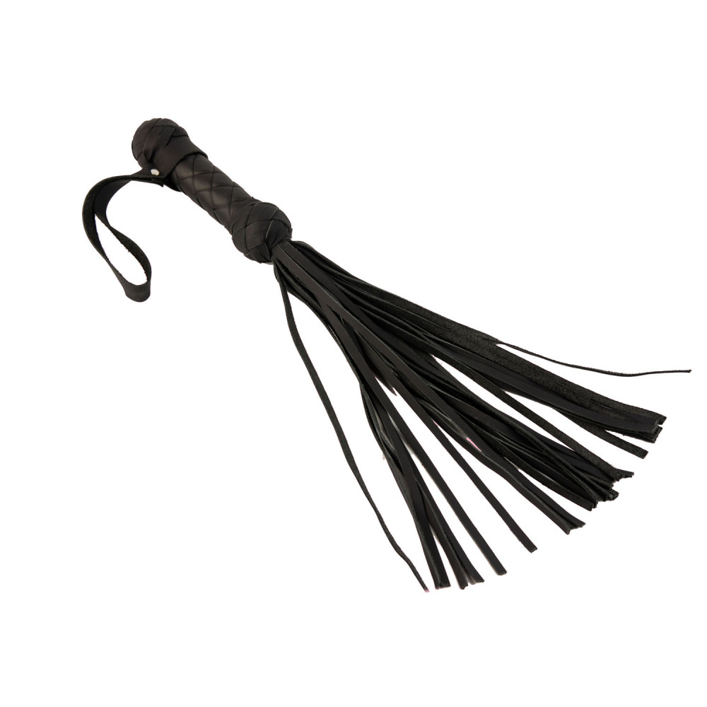 Флогер з натуральної шкіри Candy Hero, чорний, 45 см (39769), zoom