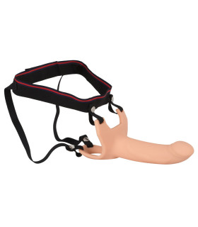 Страпон-фалопротез для чоловіків, з силікону, тілесний, 19 см - No Taboo