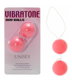 Вагінальні кульки VIBRATONE DUO BALLS PINK BLISTERCARD - No Taboo