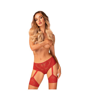 Сексуальние трусики-брифы Obsessive Belovya,красные, XS/S - No Taboo