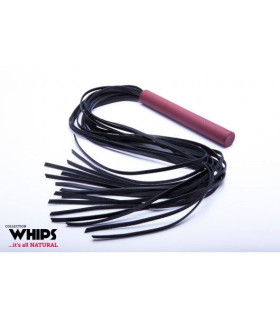 Флогер из натуральной кожи. Красный . 80 см. - No Taboo