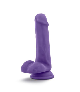 Фалоімітатор з кібершкіри на присоску, фіолетового кольору, 15 см х 3.5 см - No Taboo