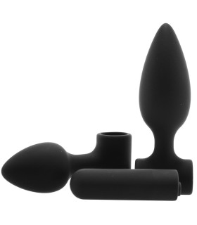 Набор анальных пробок черный RENEGADE VIBES-O-SPADES BLACK - No Taboo