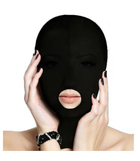 Маска чорна з прорізом для рота - No Taboo
