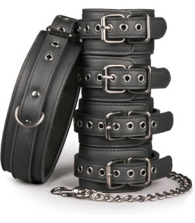 Набор БДСМ Fetish, 80 см, эко кожа - No Taboo