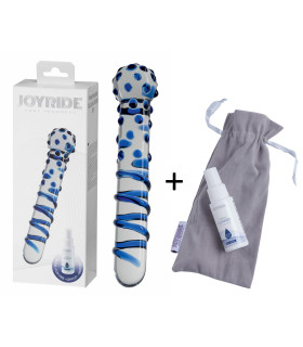 Фаллоимитатор стеклянный, с пупырышками, 20 см х 2.6 см - No Taboo