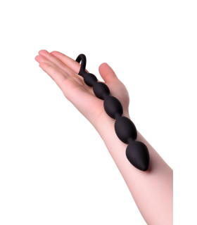 Анальна ялинка, силікон, чорний, 27.6 см - No Taboo