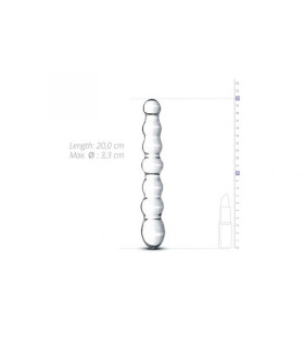 Фаллоимитатор стеклянный, 20см х 3.3см, Glass Dildo - No Taboo