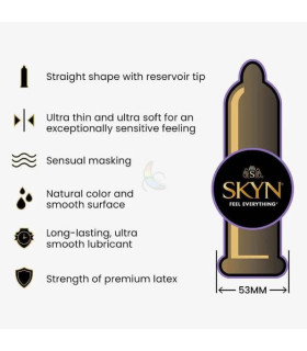 Презерватив SKYN Elite, ультратонкий, безлатексный (полизопрен), 1 шт - No Taboo