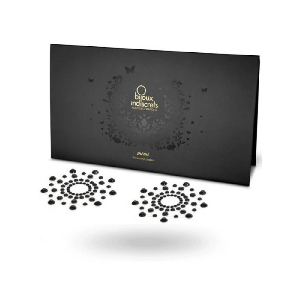 Прикраси для сосків Bijoux Mimi Nipple Covers, чорні (206555), zoom