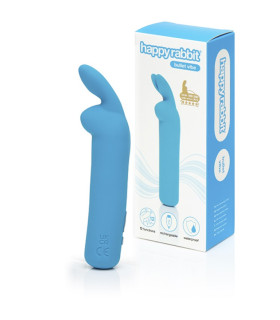 Віброкуля Happy Rabbit, блакитна, 11 см - No Taboo