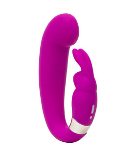 Вібратор-кролик Happy Rabbit, фіолетовий, 11.5 х 3.2 см - No Taboo